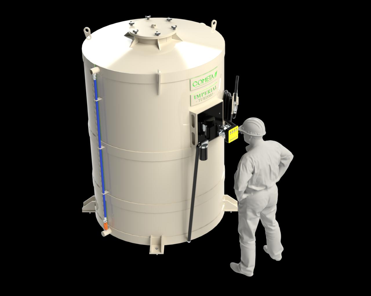 Imagem em destaque do produto Tanque Polipropileno com Kit Diesel de 500 a 15.000 Litros